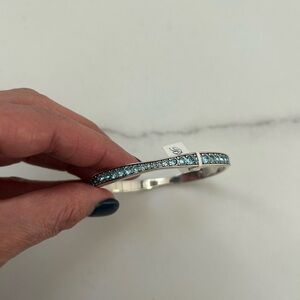 Brighton Silver Bracelet with Blue Accents